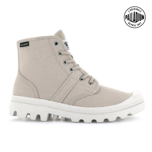 Palladium Pallabrousse Women's Boots Light Grey | UK Q260-OZM